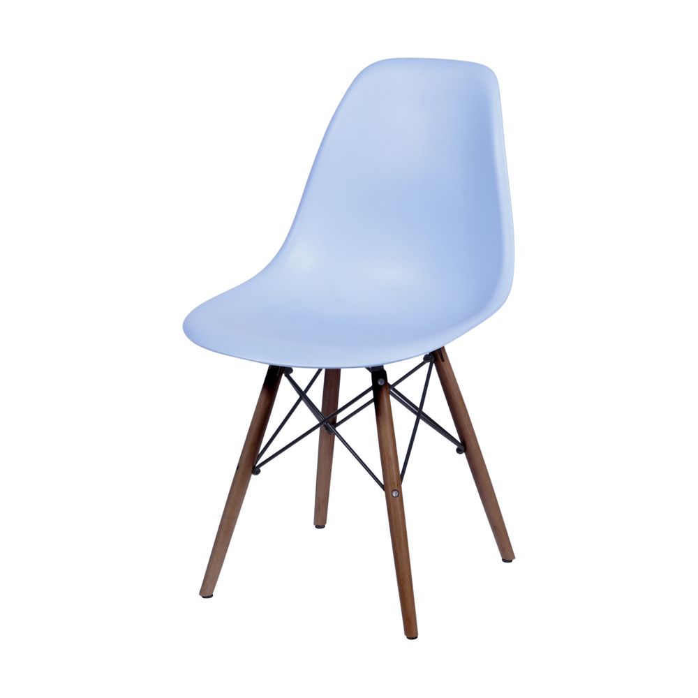 Conjunto 4 Cadeiras Eames Cozinha Jantar Azul Claro