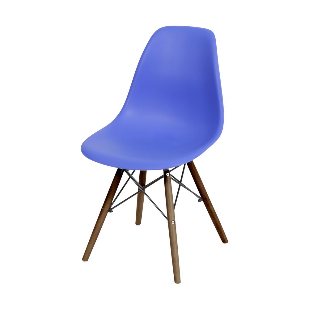 Conjunto 4 Cadeiras Eames Cozinha Jantar Azul Escuro