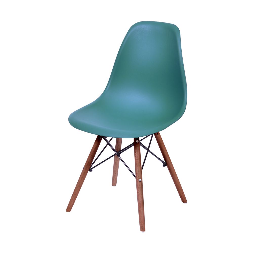 Conjunto 4 Cadeiras Eames Cozinha Jantar Azul Petróleo