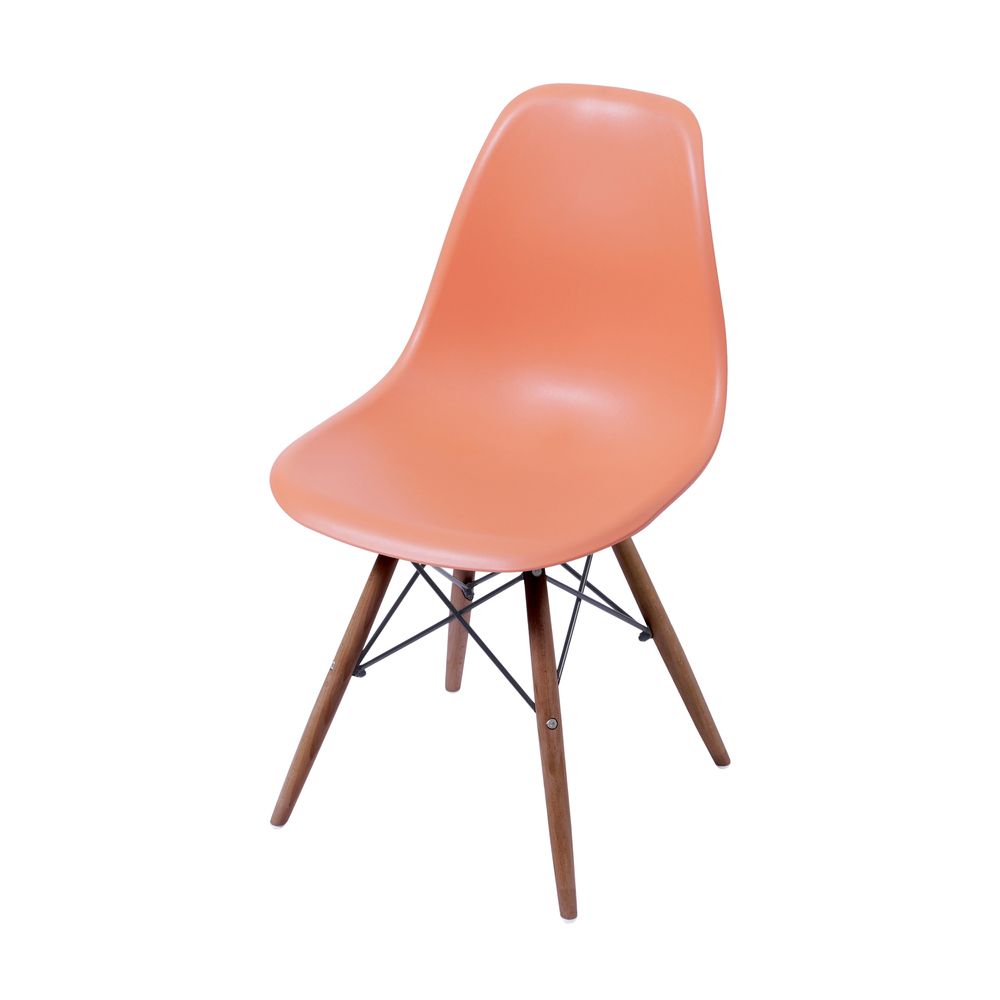 Conjunto 4 Cadeiras Eames Cozinha Jantar Laranja