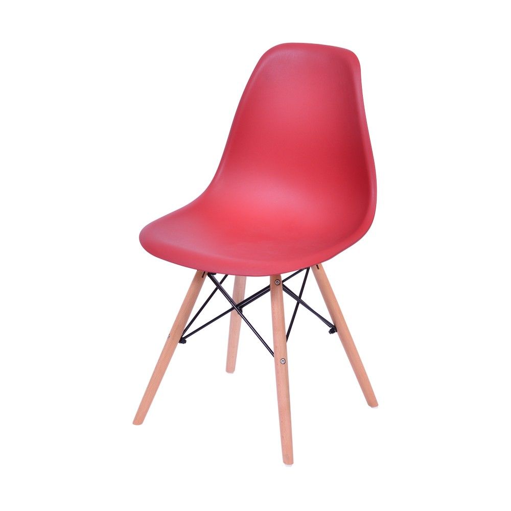 Conjunto 4 Cadeiras Eames Sala De Jantar Rosa T