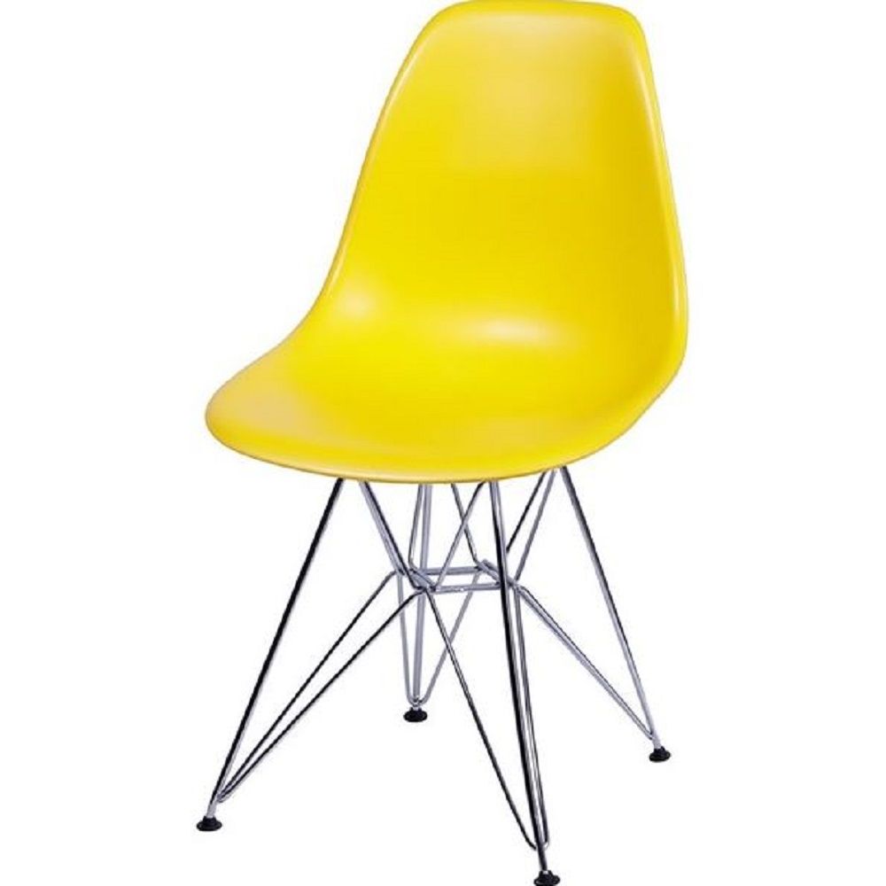 Cadeira Eames Dkr De Jantar Cozinha Base Cromada