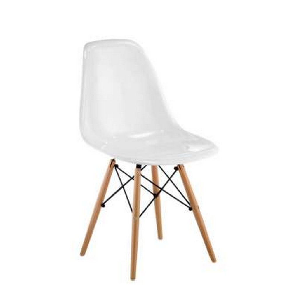 Cadeira Eames Dkr De Jantar Cozinha Base Madeira