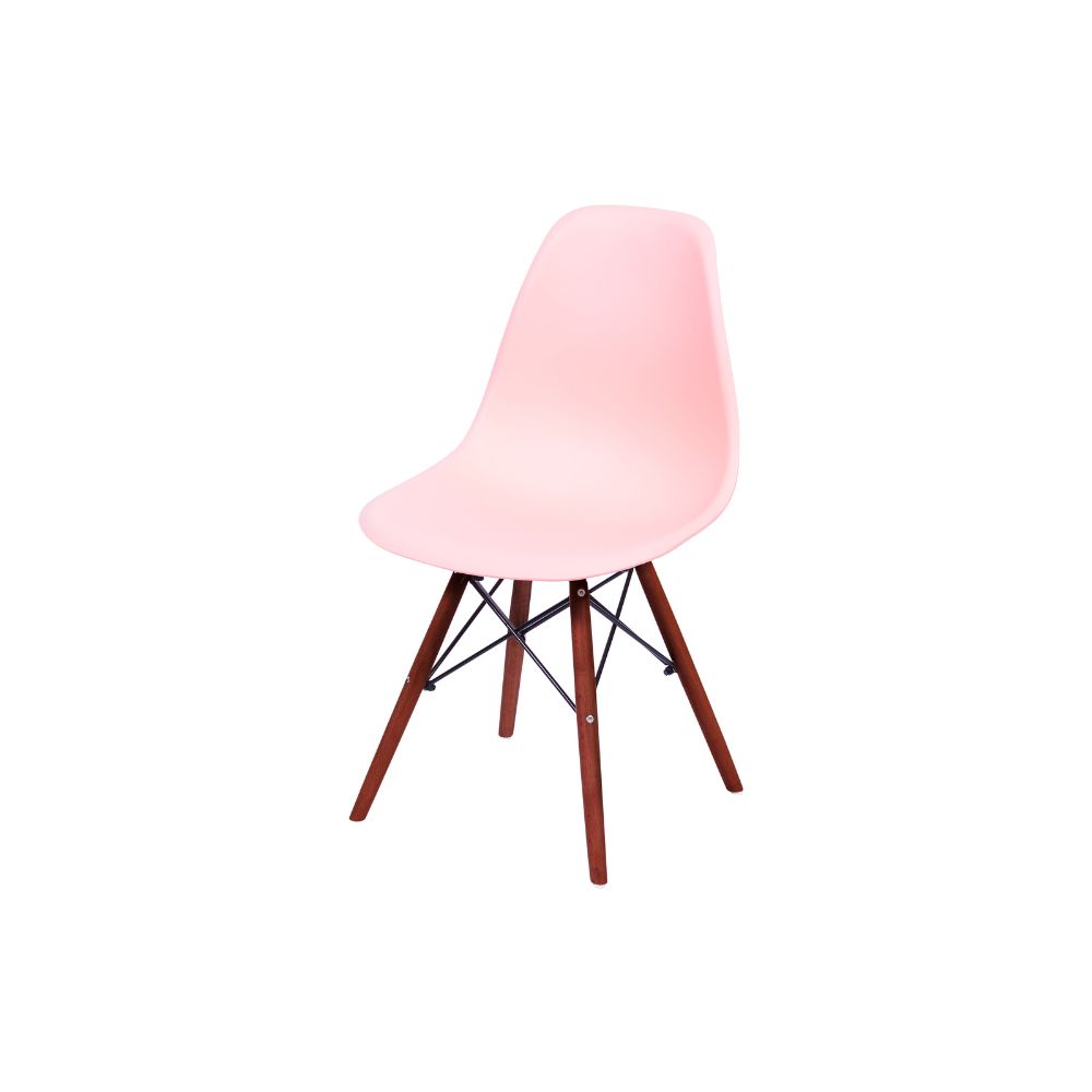 Cadeira Eames Dkr Cozinha Jantar Rosa Salmão