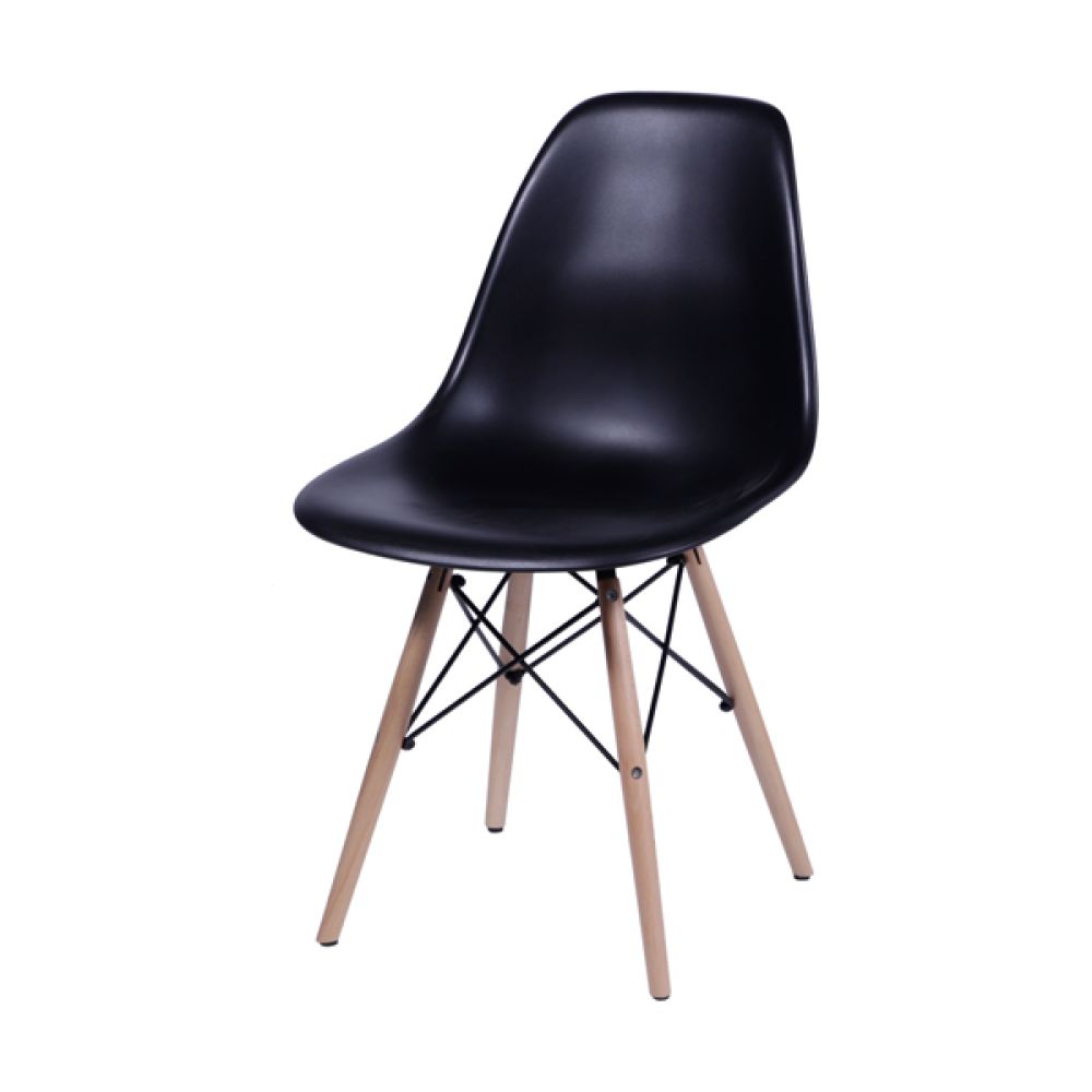 Cadeira Eames Dkr De Jantar Cozinha Base Madeira