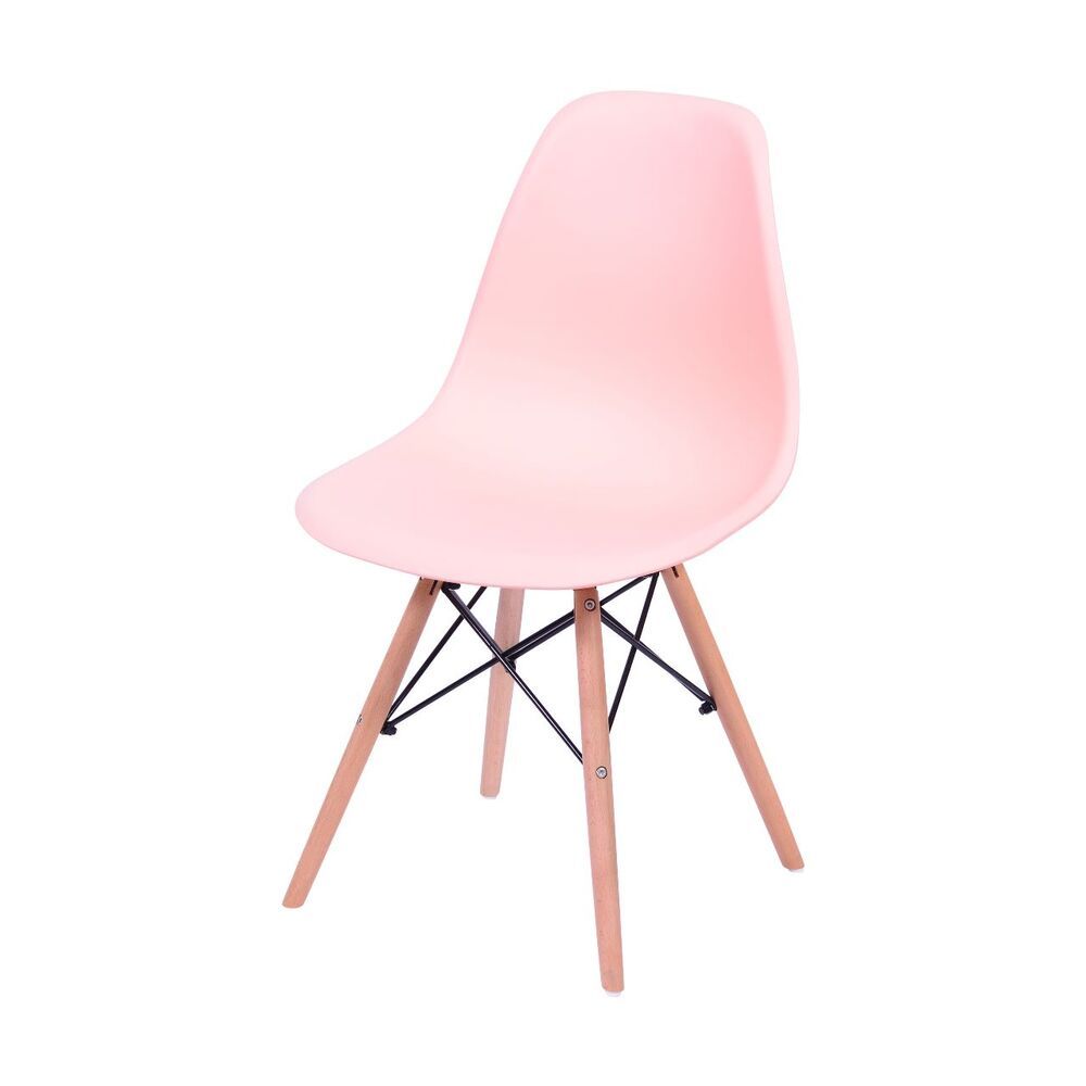 Cadeira Eames Dkr Sala De Jantar Rosa Salmão