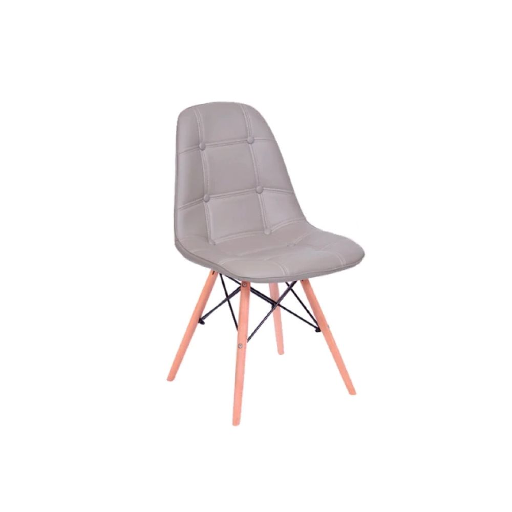 Cadeira Eames Botone Eifeel Sala De Jantar Base Madeira