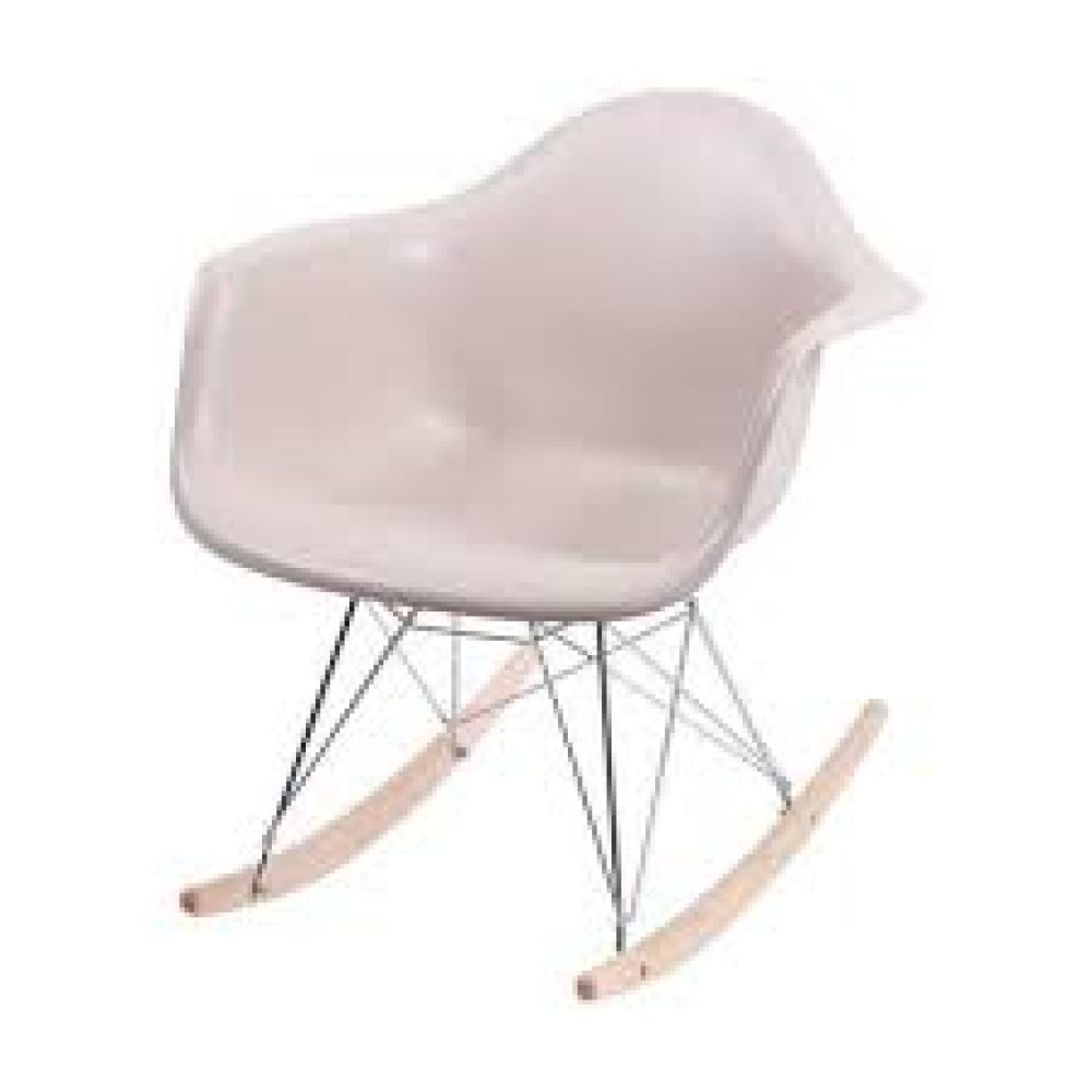 Poltrona De Balanço Eames Dkr Varanda Cor Fendi