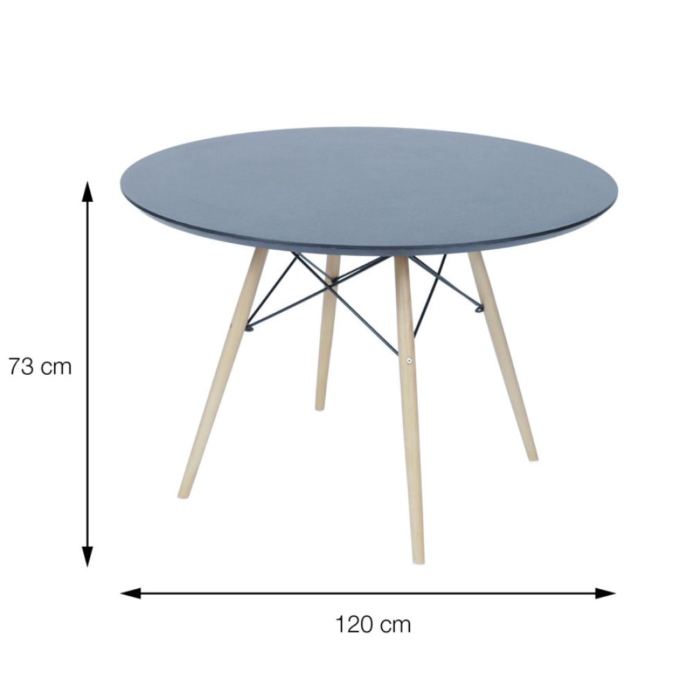 Mesa De Jantar Dkr Completa Em Madeira Branca