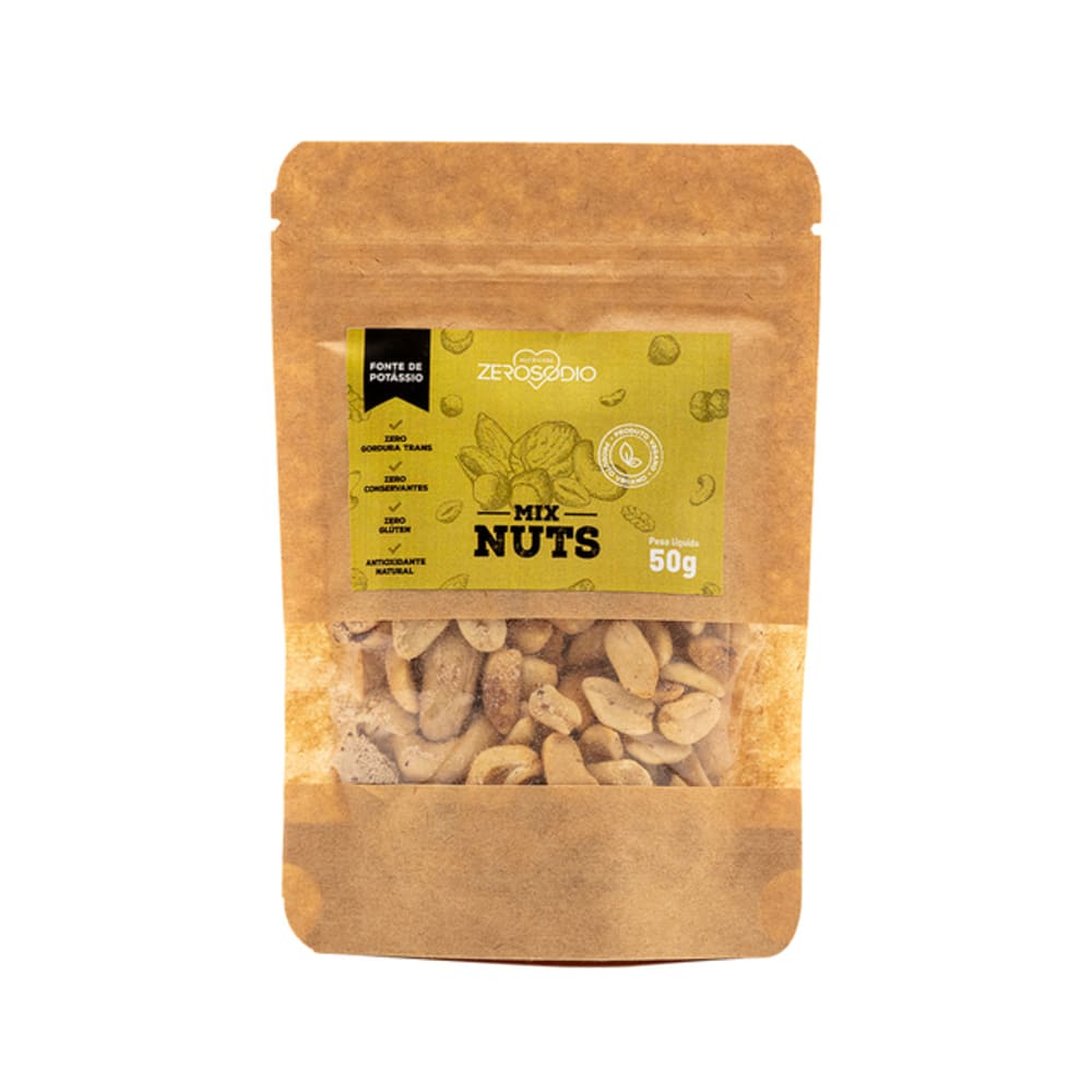 Mix Nuts Vegano Zero Sódio 50G