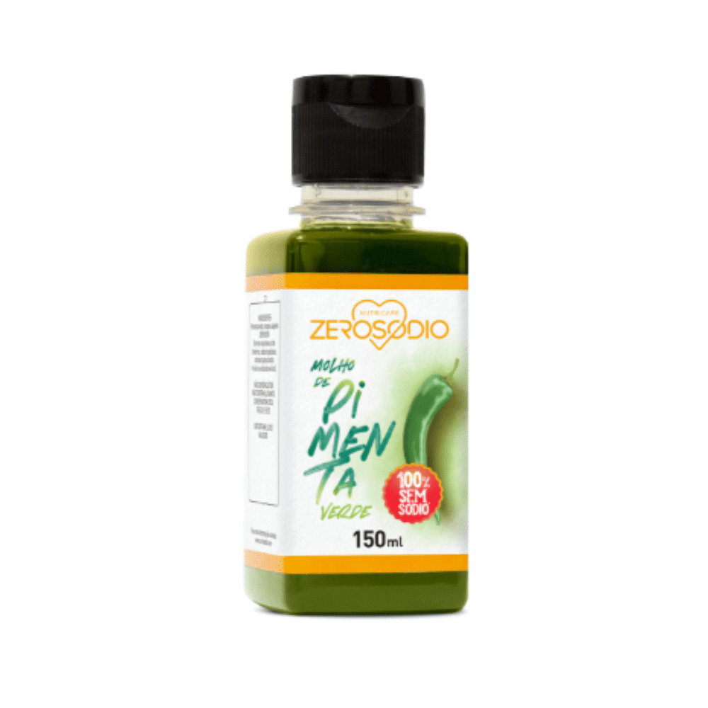 Molho De Pimenta Verde Sem Glúten Zero Sódio 150Ml