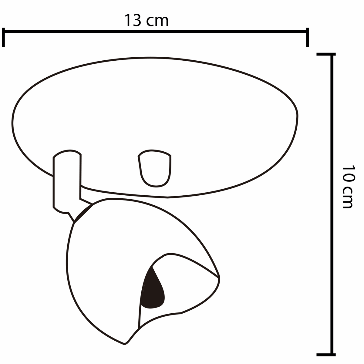 Spot De Sobrepor Para 1 Lâmpada Halopin Spt 3951 Cor Cobre