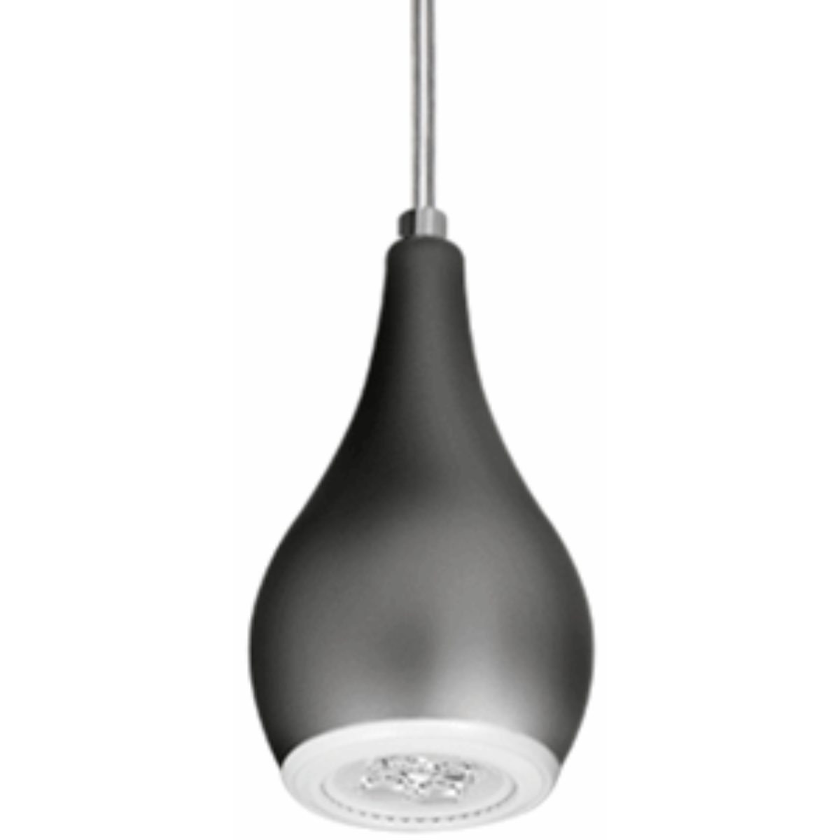 Lustre Pendente 5521 1 Lâmpada Soquete E27 Preta