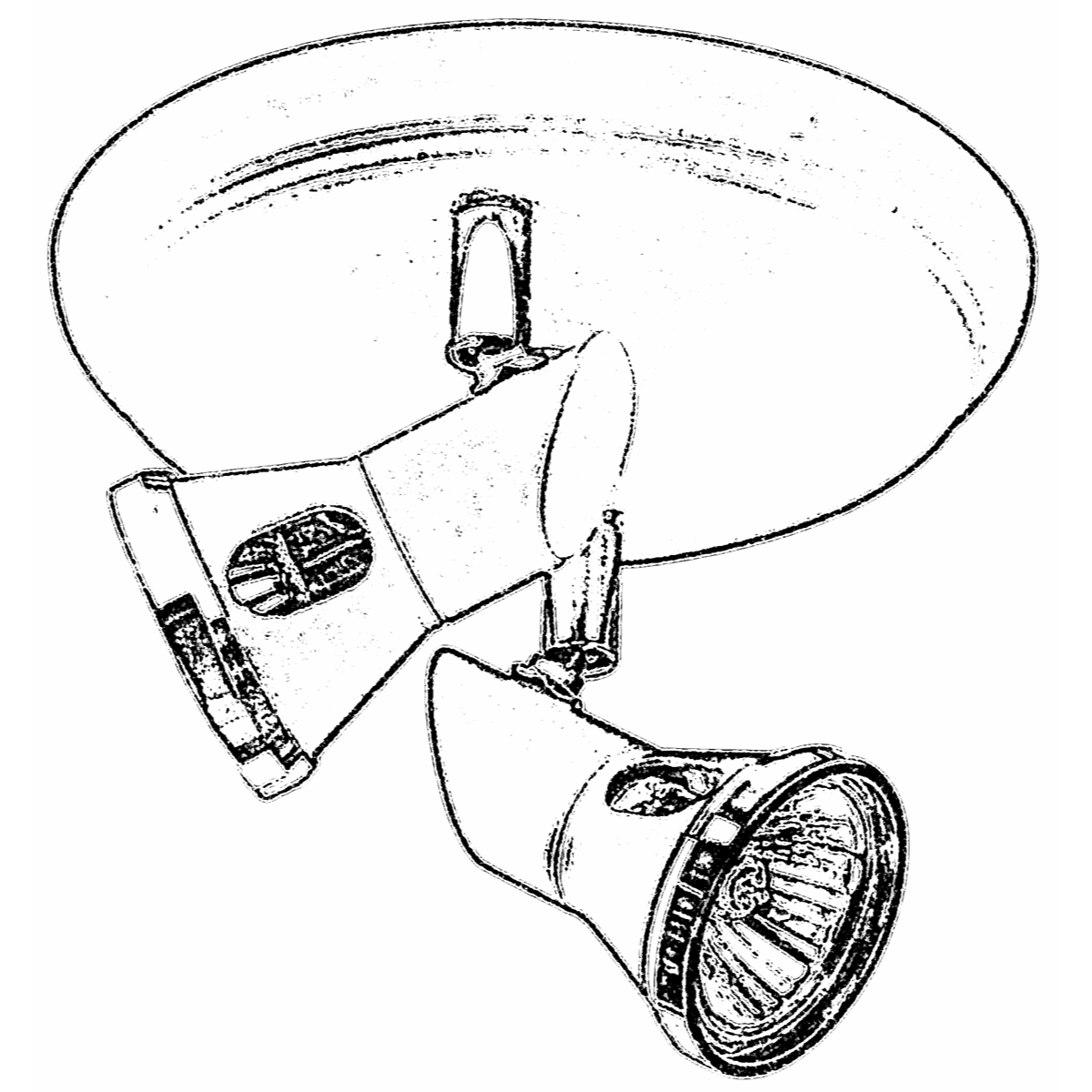 Spot De Sobrepor Para 2 Lâmpadas Gu10 Cor Spt 5602 Preta