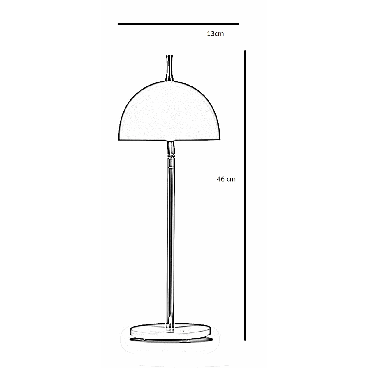 Abajur de Mesa 7615 Cobre Direcionável 1 Lâmpada Bivolt