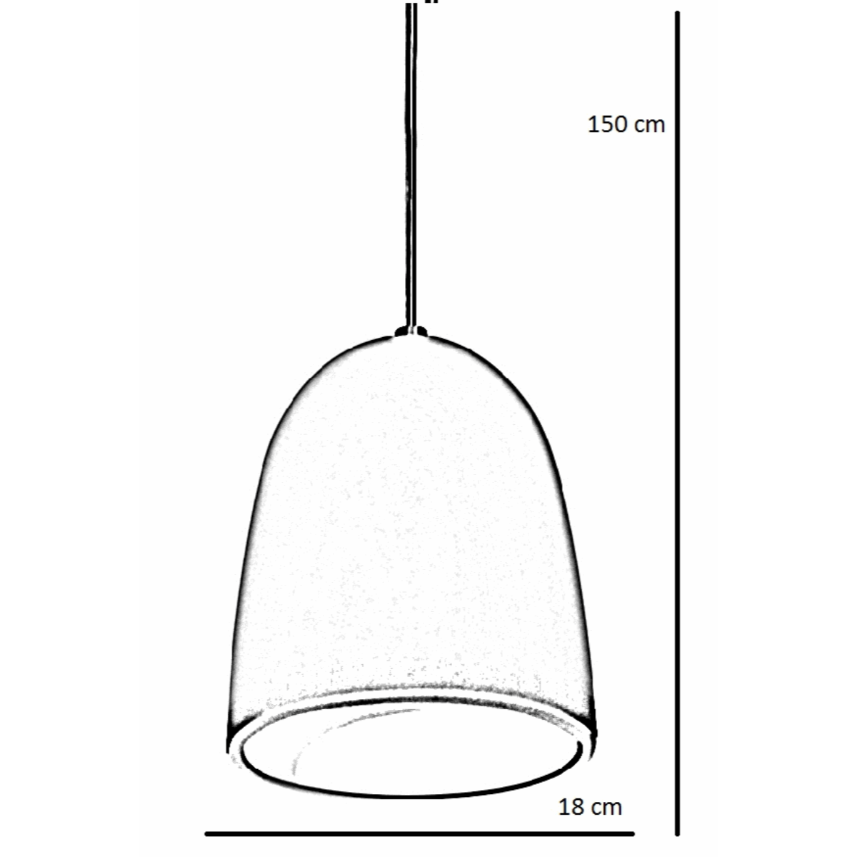 Lustre Pendente Design 7741 1 Lâmpada E27 Preta