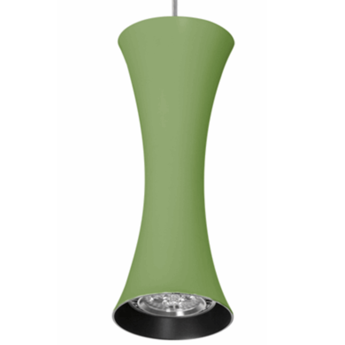 Lustre Pendente Design 7921 1 Lâmpada Gu10 Verde