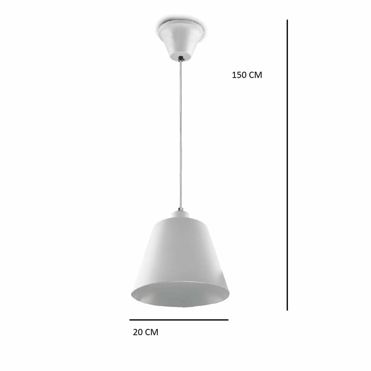 Lustre Pendente 868 1 Lâmpada Soquete E27 Cobre