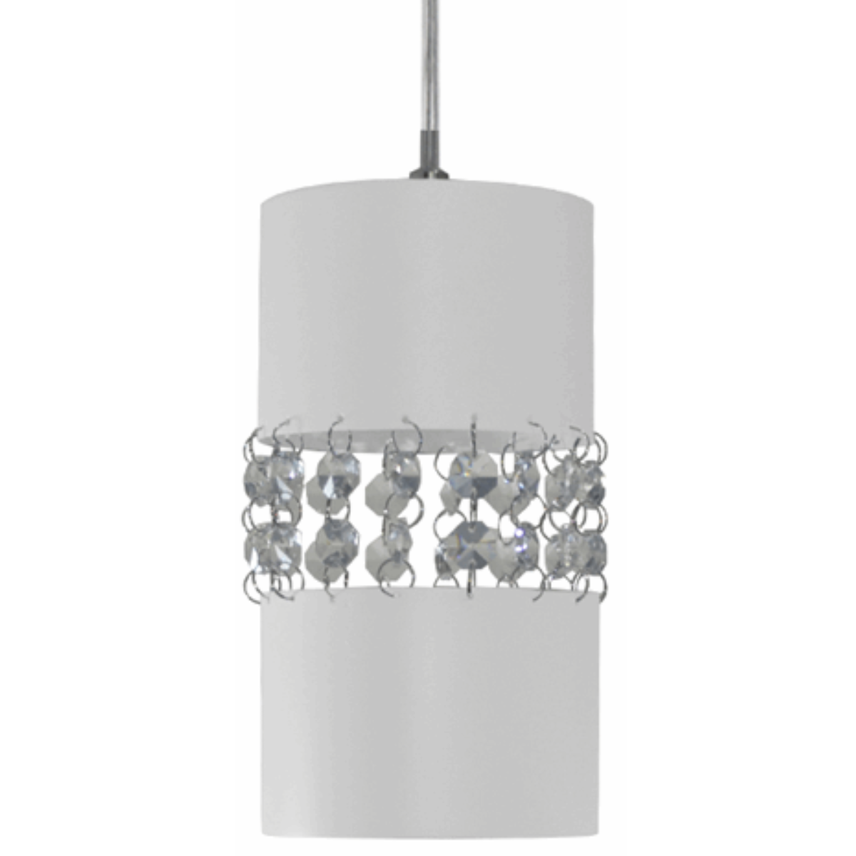 Lustre Pendente 9861 1 Lâmpada Soquete E27 Branca