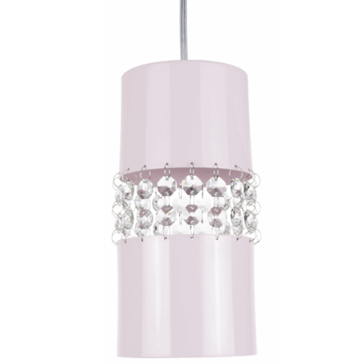 Lustre Pendente 9861 1 Lâmpada Soquete E27 Rosa