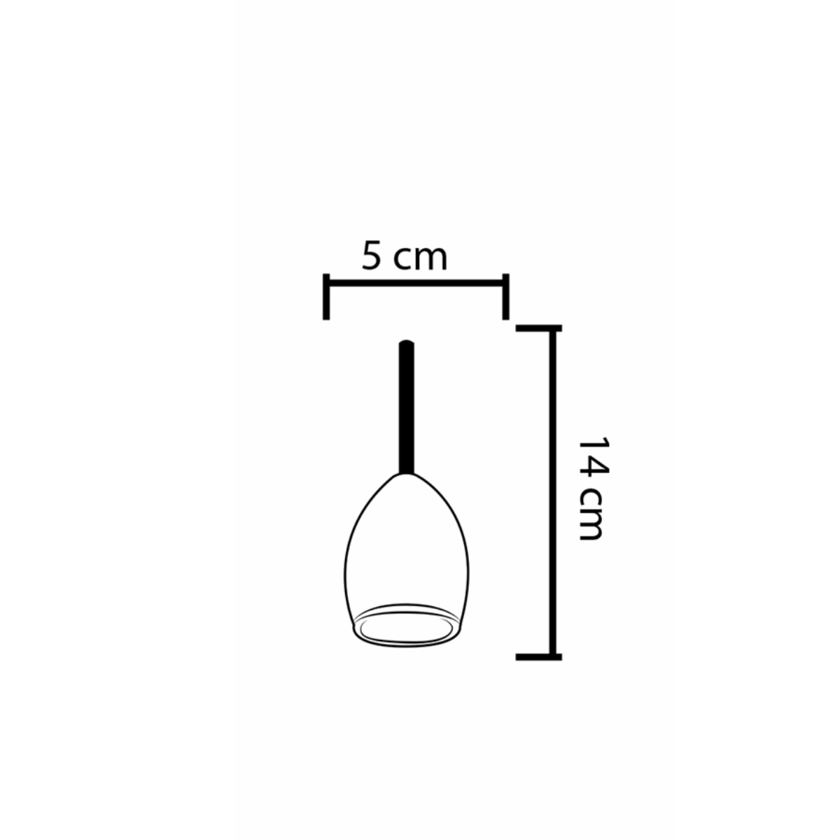 Lustre Pendente Design Zo 01 1 Lâmpada Gu10 Preta