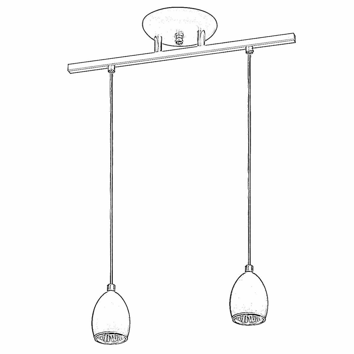 Lustre Pendente Design Zo 06 2 Lâmpadas Gu10 Cobre