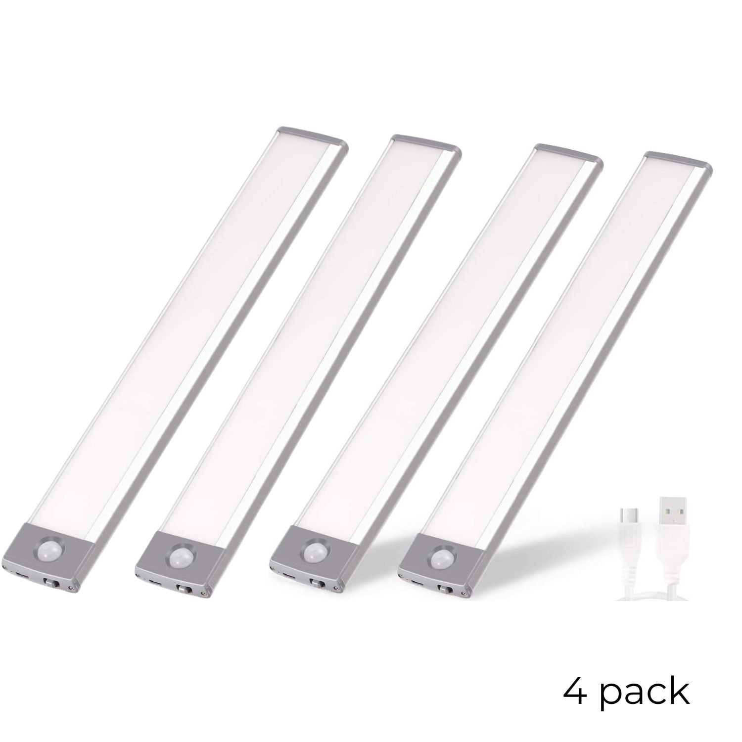 Barra De Luz Sensor De Movimento Led Com 4 10 Cm Branco