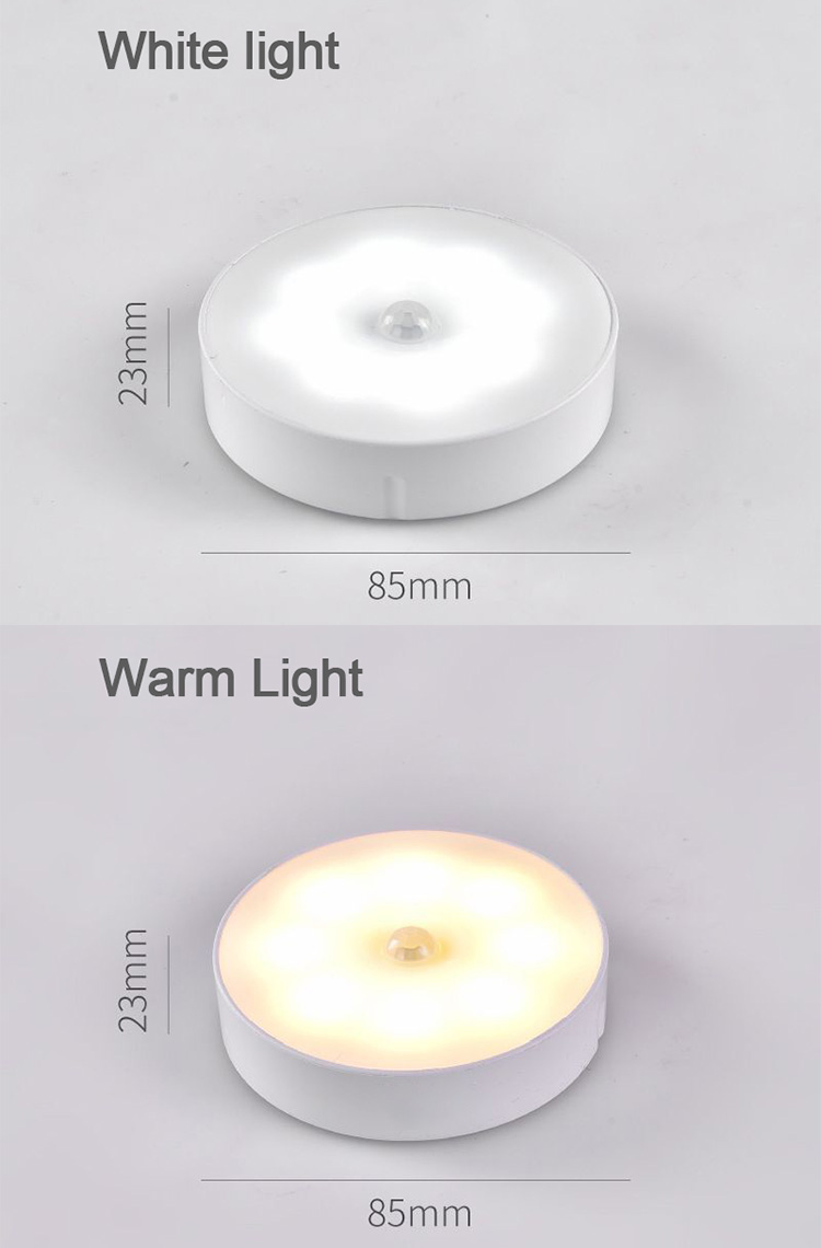 Luminária Noturna Inteligente com Sensor - Pacote com 4 unidades - Luz Branca Fria