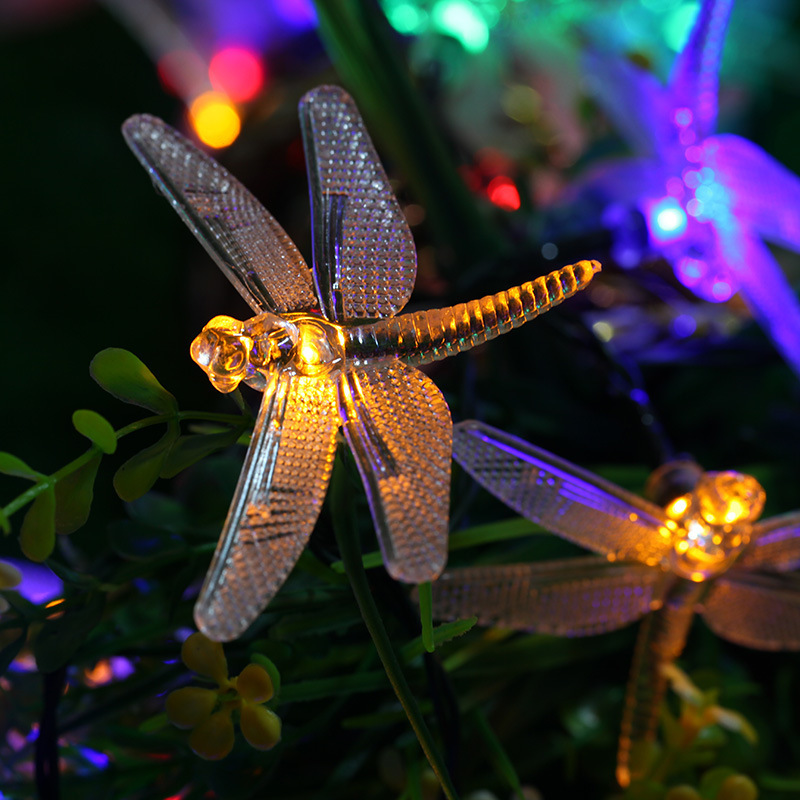 Luz de Fio Solar de 11m com 60 LEDs - Tema libélula