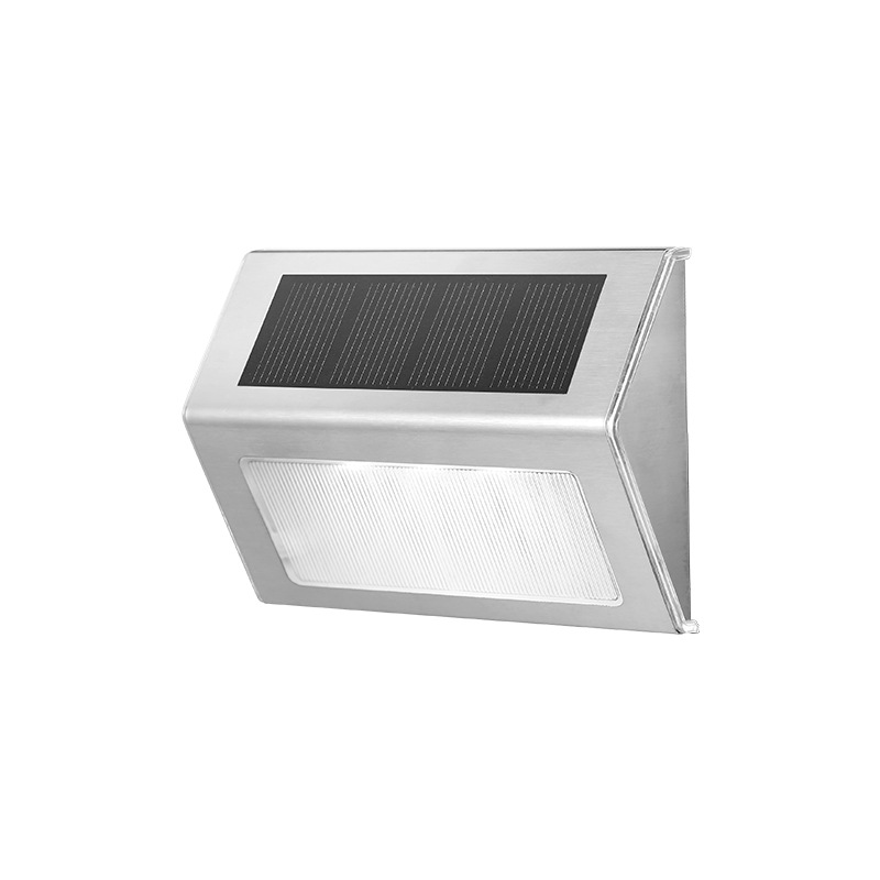 Luminária Solar para Escadas Externas - Luz Branca Quente - 2 unidade