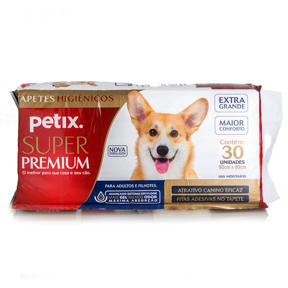 Tapete Higiênico Super Premium Petix Para Cães 3 Pacotes