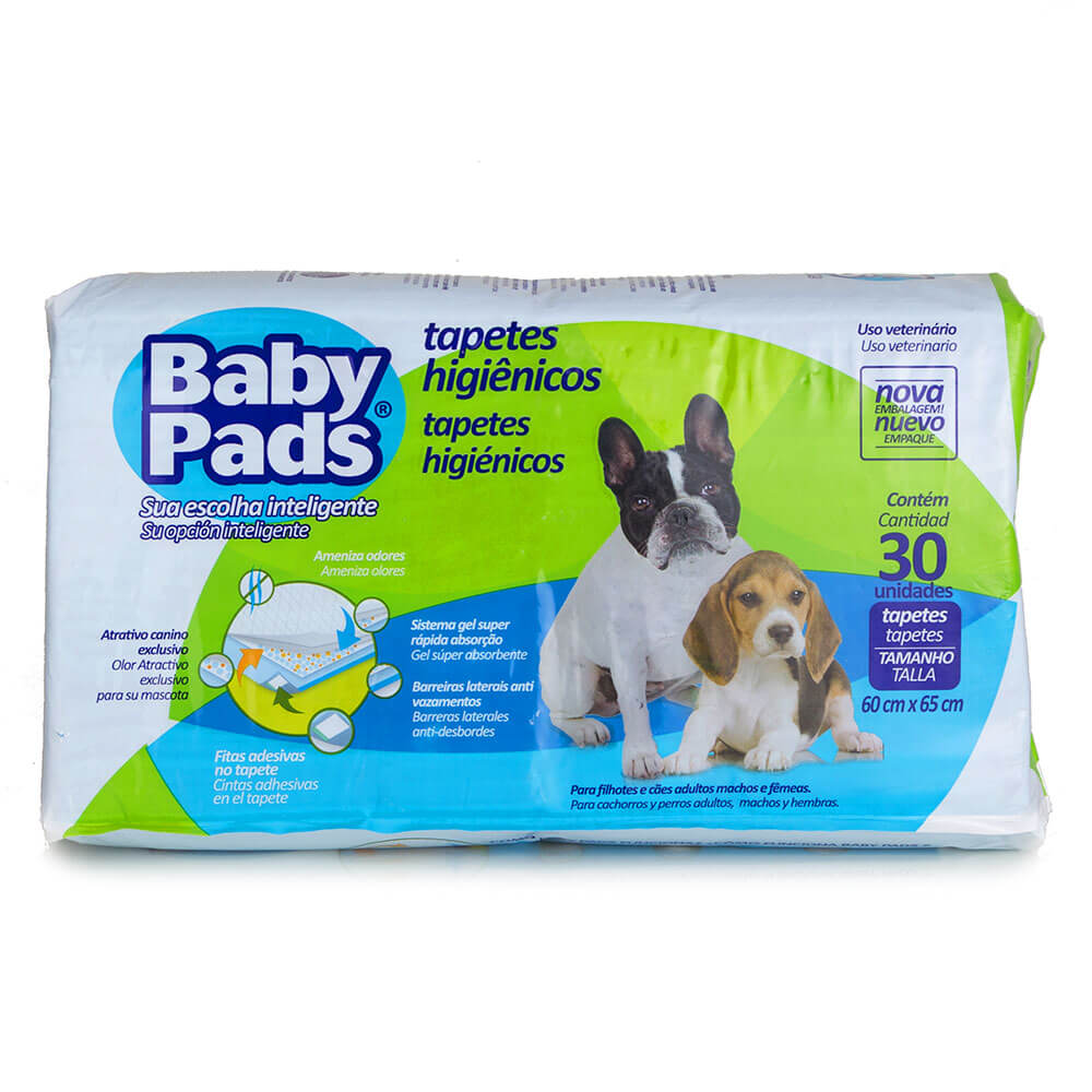 Tapete Higiênico Baby Pads Petix Para Cães Com 4 Pacotes