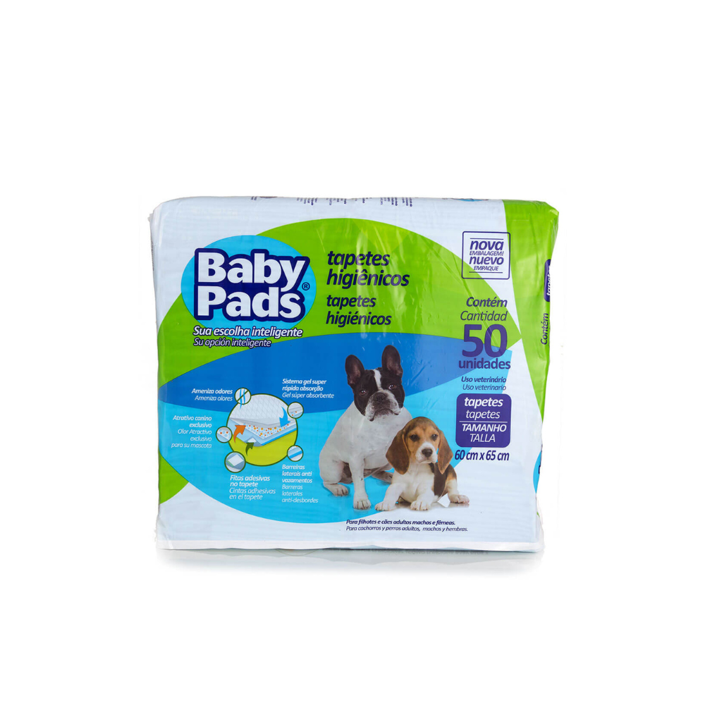 Tapete Higiênico Baby Pads Petix Para Cães Com 2 Pacotes